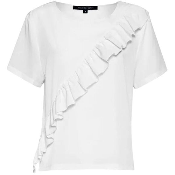 NWOT French Connection Ruffle Blouse Size M - Picture 1 of 8